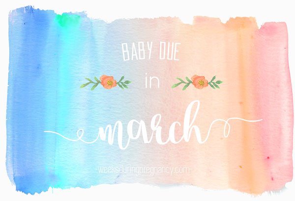 Due Date in March - Announcement Image