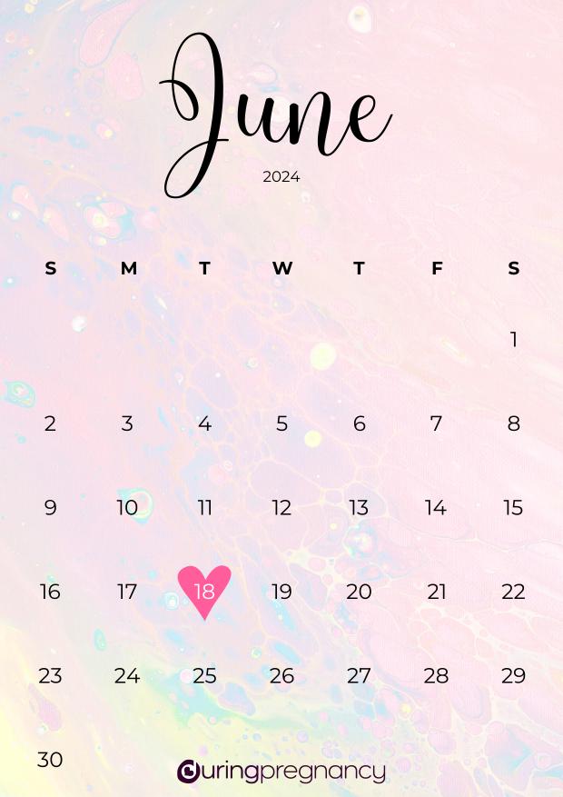 Due date calendarfor June 18, 2024
